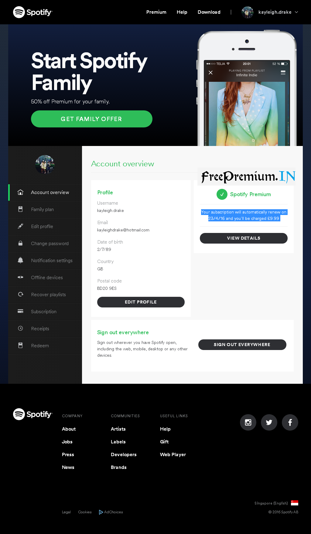 Spotify Premium Code Free No Download